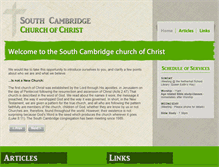 Tablet Screenshot of cambridge-church-of-christ.org.uk